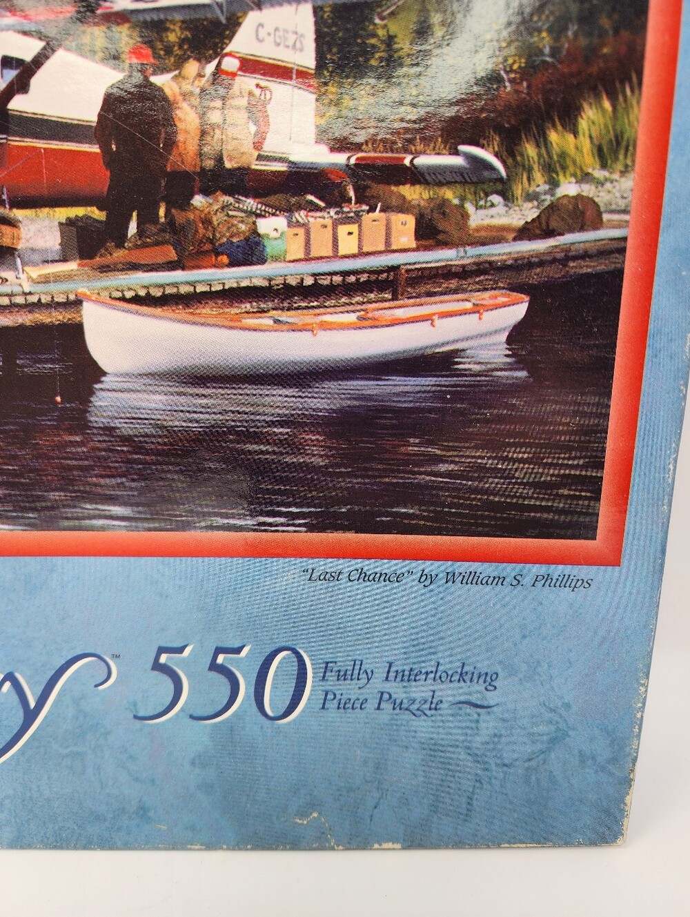 Vintage 1995 Milton Bradley Gallery "Last Chance" 550 Piece Puzzle - Picture 4 of 7